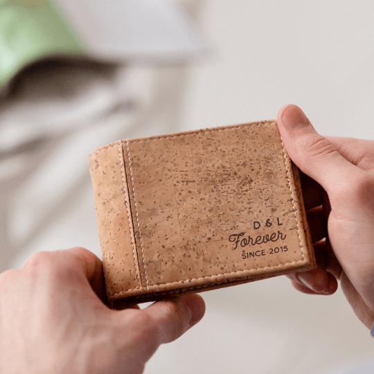 Dust And Things Personalised 'Funding My Daughters' Vegan Cork Wallet