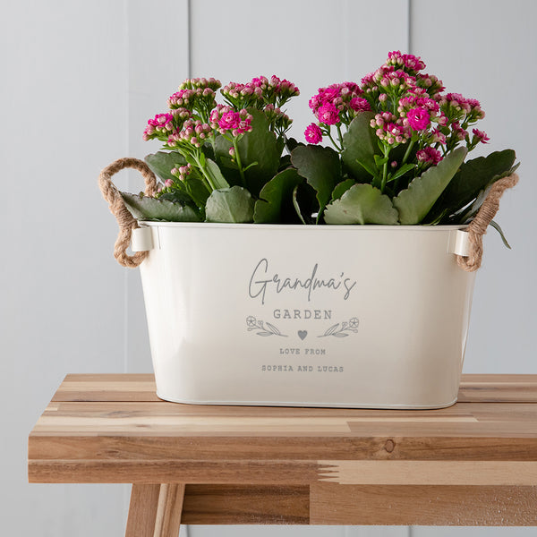 Dust And Things Personalised Gardening Planter For Plant Lovers