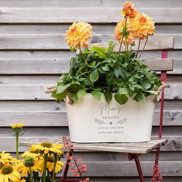 dust and things Personalised Gardening Planter for Plant Lovers