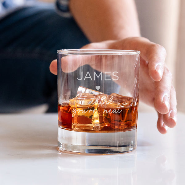 Dust And Things Personalised 'I Think You're Neat' Whiskey Tumbler