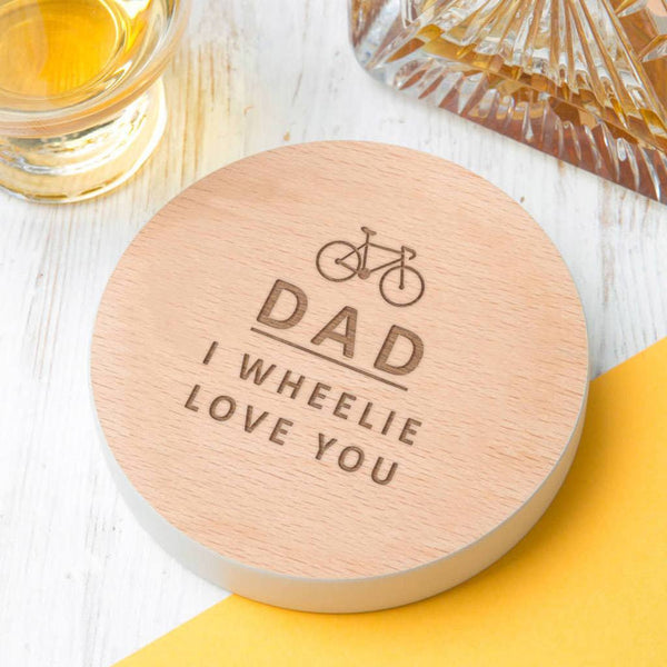 dust and things Personalised 'I Wheelie Love You' Cycling Pun