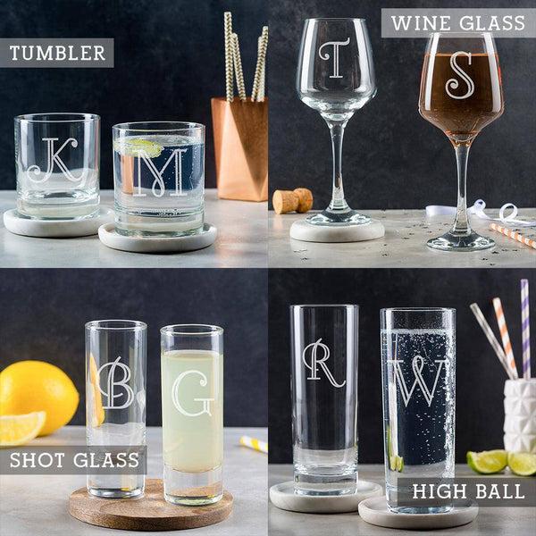 Dust And Things Personalised Initial Shot Glass - Personalised Shot Glass