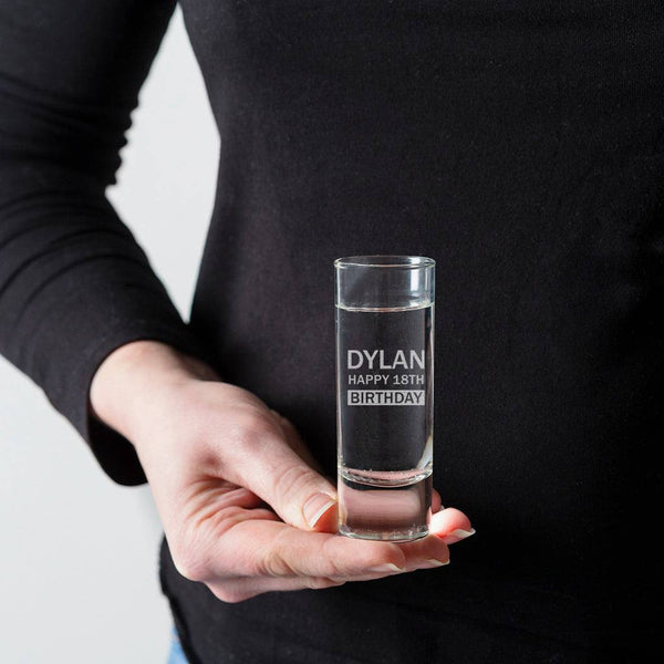 Dust And Things Personalised 'It's Tequila Time' Engraved Shot Glass