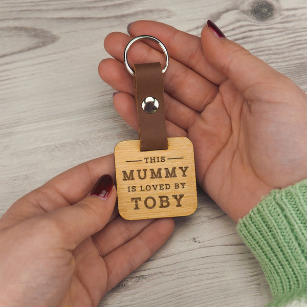 Dust And Things Personalised Keyring For Mummy Or Daddy