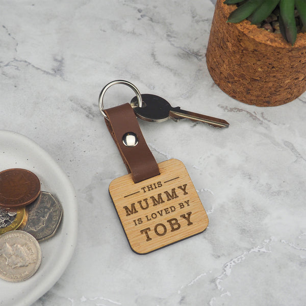 Dust And Things Personalised Keyring For Mummy Or Daddy