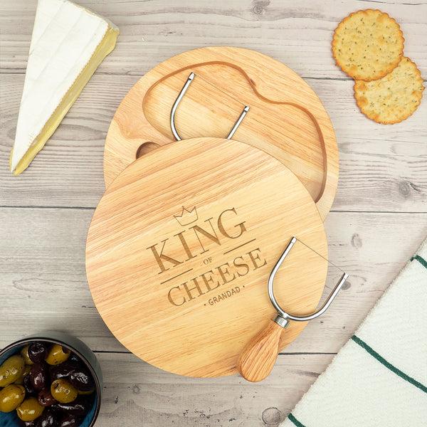 Dust And Things Personalised King Of Cheese Board Set