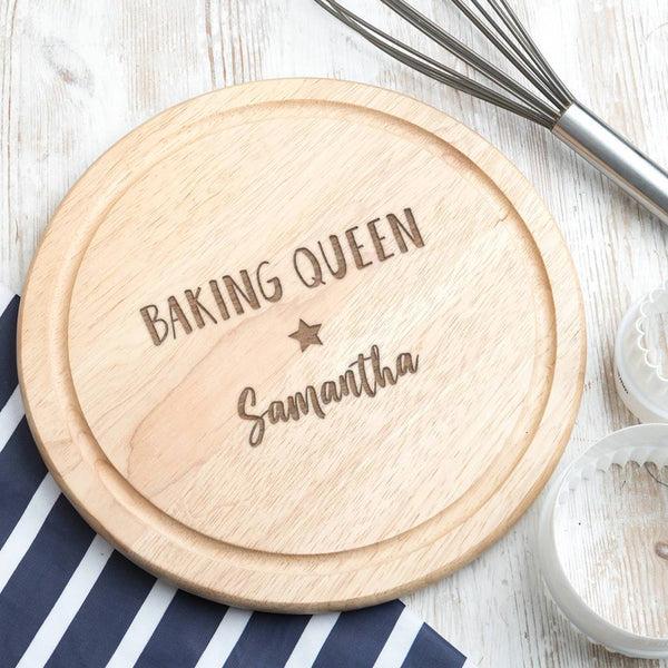 dust and things Personalised 'Master Baker' Baking Board