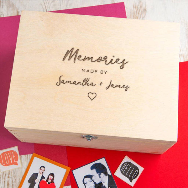 dust and things Personalised "Memories made by" Memory Box