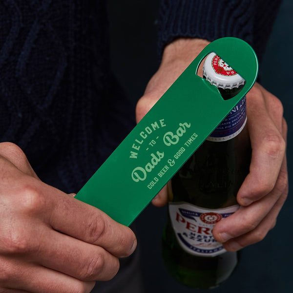 dust and things Personalised Metal Beer Bottle Opener For Dad