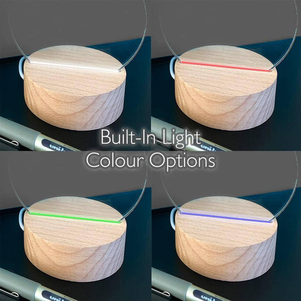 Dust And Things Personalised Mini Desk Lamp With Name