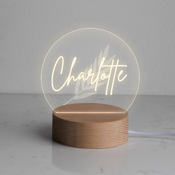 Dust And Things Personalised Mini Desk Lamp With Name