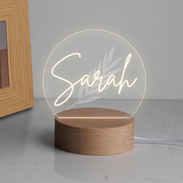 dust and things Personalised Mini Desk Lamp With Name