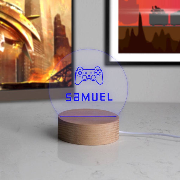 Dust And Things Personalised Mini LED Desk Lamp For Gamers