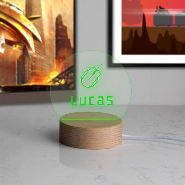 Dust And Things Personalised Mini LED Desk Lamp For Gamers