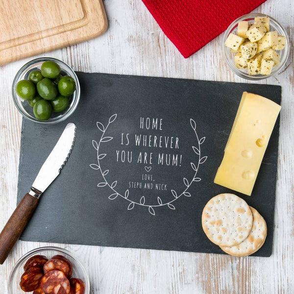dust and things Personalised Mother's Slate Chopping Board