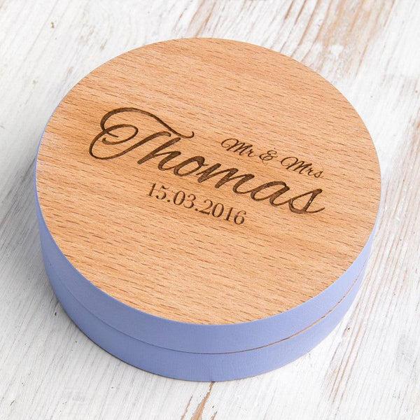 Dust And Things Personalised Mr And Mrs Wedding Date Coasters