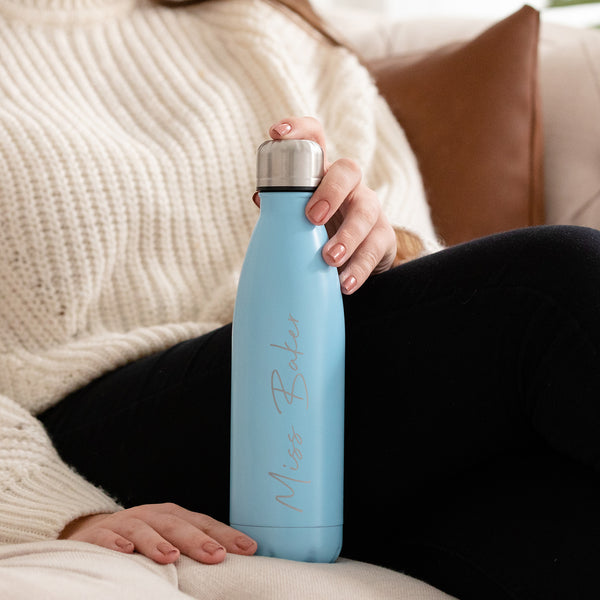 Dust And Things Personalised Name Water Bottle For Her