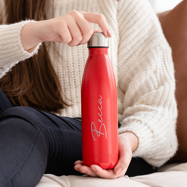 Dust And Things Personalised Name Water Bottle For Her