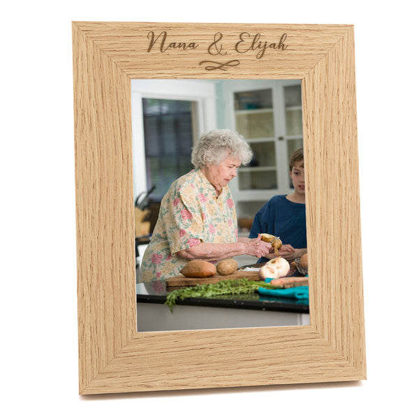 Dust And Things Personalised Nana Photo Frame - Piture Frame For Nan - Mother's Day Gift For Nanny