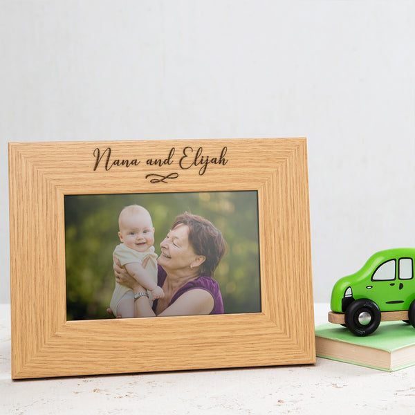 dust and things Personalised Nana Photo Frame - Piture Frame for Nan - Mother's Day Gift for Nanny