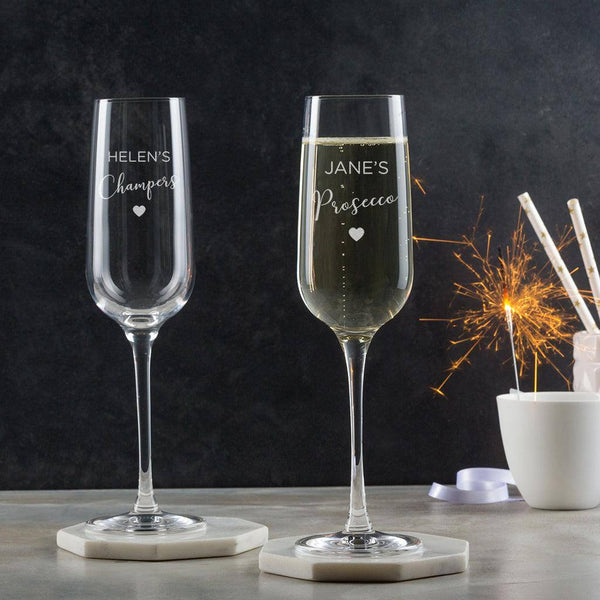 dust and things Personalised Prosecco Glass - Friend Gifts For Women