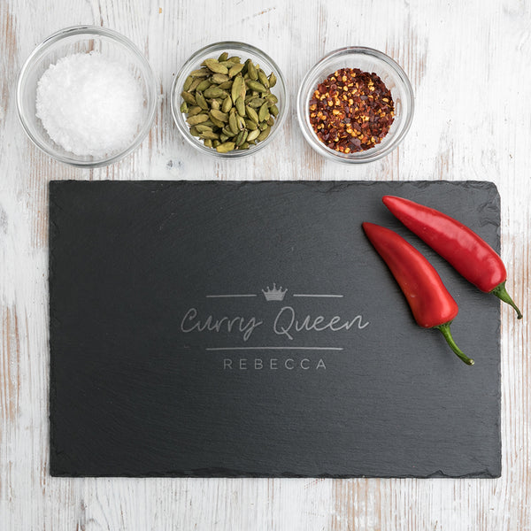 Dust And Things Personalised 'Queen Of The Cakes/Kitchen' Cutting Board