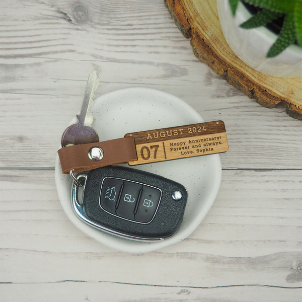 Dust And Things Personalised Rectangle Calendar Keyring