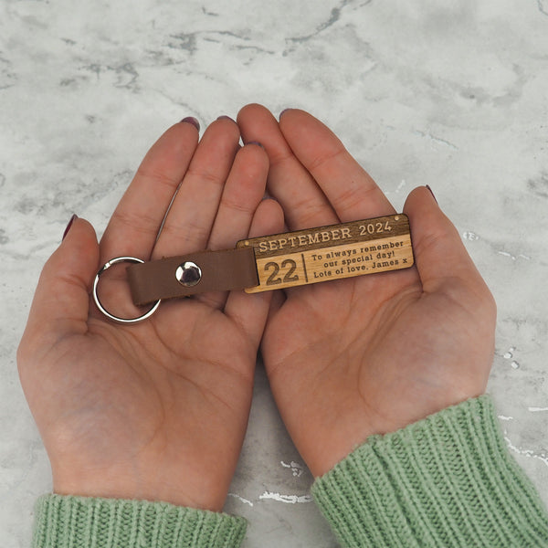 Dust And Things Personalised Rectangle Calendar Keyring