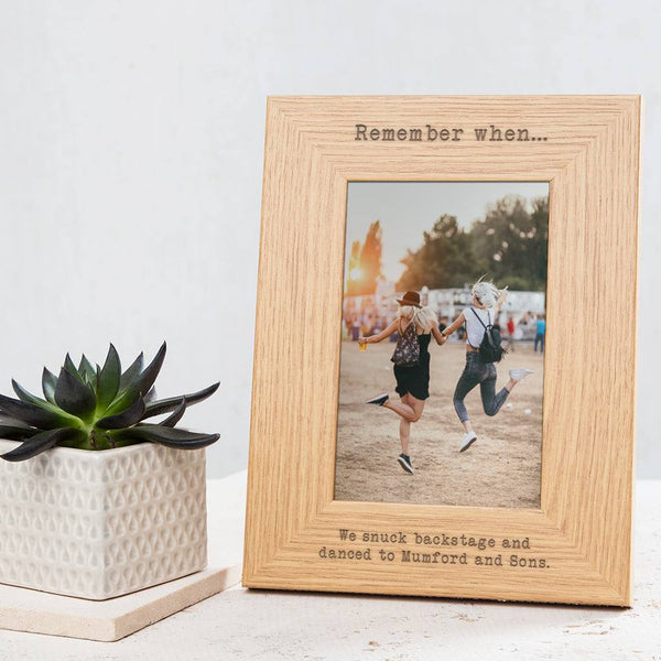 dust and things Personalised 'Remember When…' Best Friend Photo Frame dust and things Personalised 'Remember When…' Best Friend Photo Frame