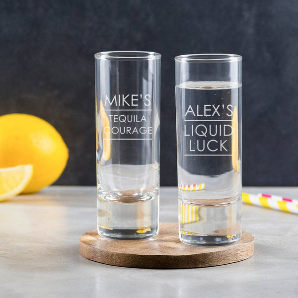 dust and things Personalised Shot Glass - Engraved Shot Glass