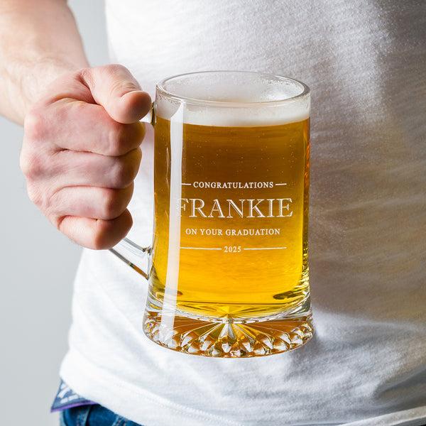 dust and things Personalised Tankard Graduation Gifts For Him - Gifts For Son
