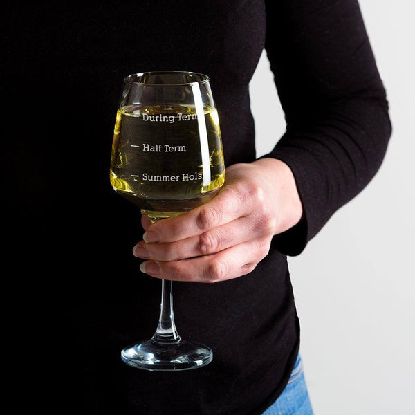Dust And Things Personalised Teacher Wine Glass / Teacher Gifts