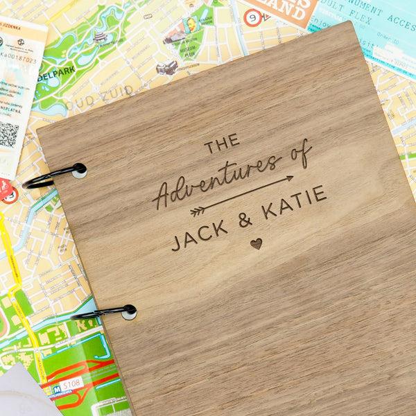 dust and things Personalised ‘The Adventures of’ Wooden Scrapbook