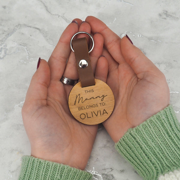 Dust And Things Personalised 'This Daddy Belongs To:' Keyring For Dad