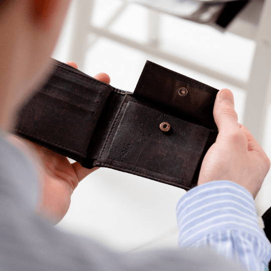 Dust And Things Personalised Vegan Cork Wallet For Boyfriend