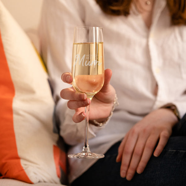 Dust And Things Personalised ‘Worlds Best Mum’ Champagne Flute - Mothers Day Gifts For Mum