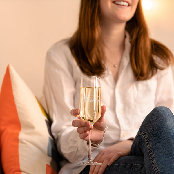 Dust And Things Personalised ‘Worlds Best Mum’ Champagne Flute - Mothers Day Gifts For Mum
