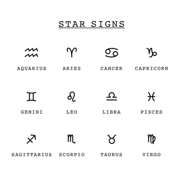 Dust And Things Personalised Zodiac Sign Jewellery Box