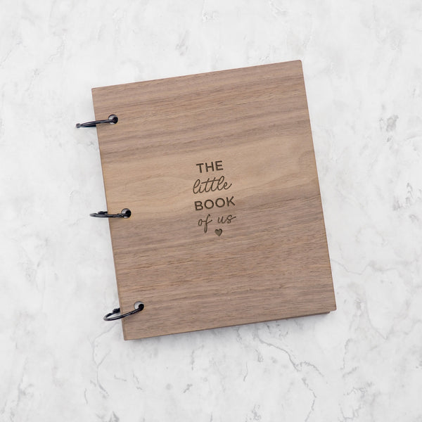Dust And Things 'The Little Book Of Us' Wooden Scrapbook - Valentines Day Memory Book