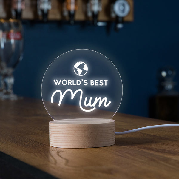 Dust And Things ‘World’s Best Mum’ Desk Lamp - Mother's Day Gifts For Mum