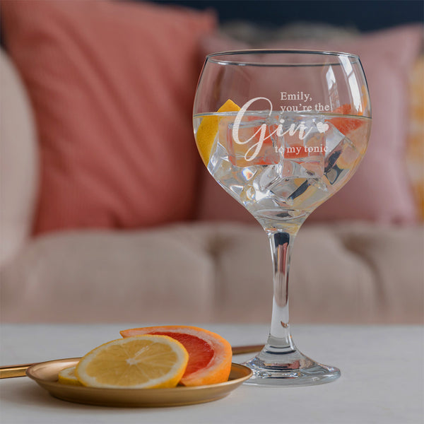 dust and things You're The Gin To My Tonic Glass / Gin Lovers Gifts