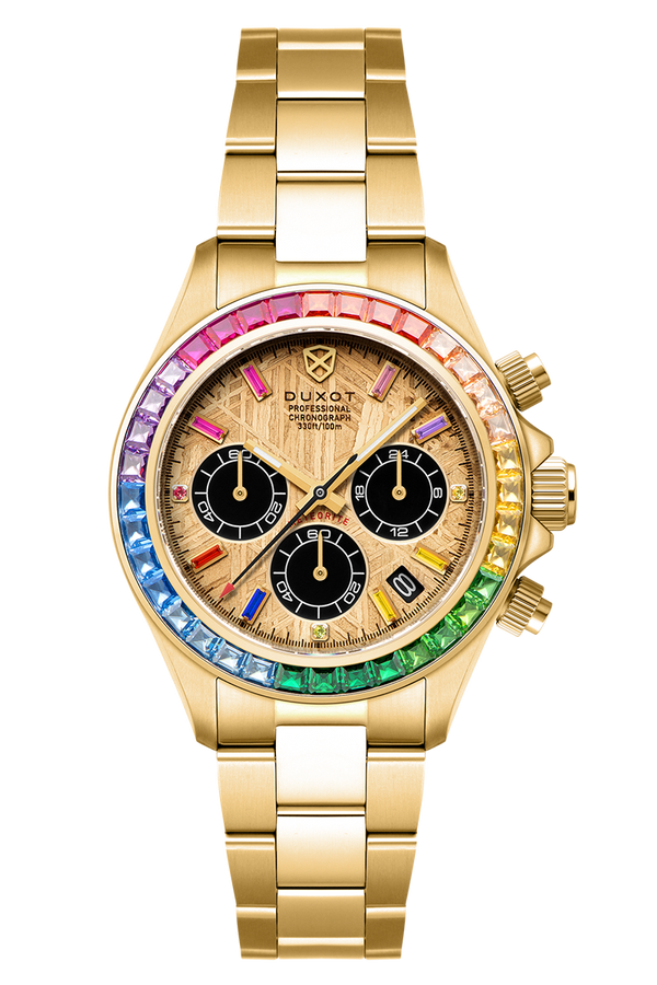 duxot Accelero Meteorite Chronograph Limited Edition Gold Meteorite
