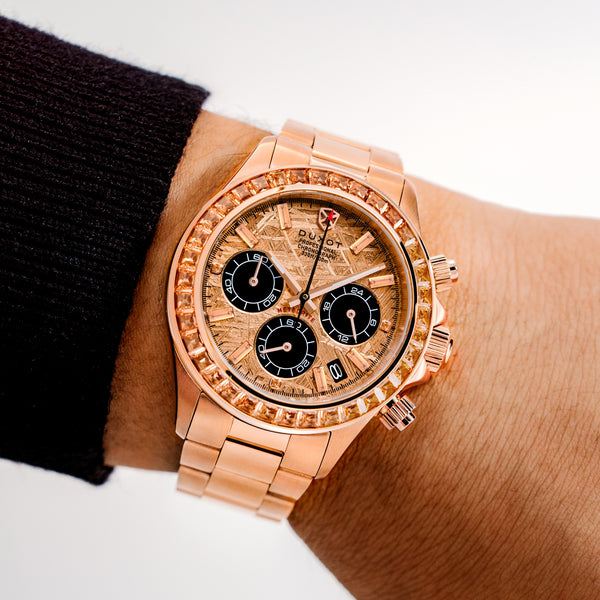Duxot Accelero Meteorite Chronograph Limited Edition Rose Gold Meteorite