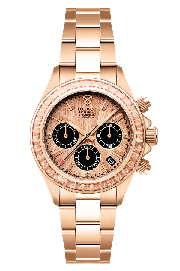 duxot Accelero Meteorite Chronograph Limited Edition Rose Gold Meteorite