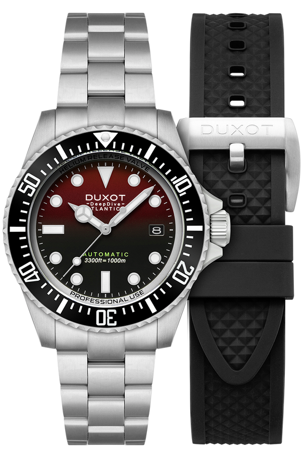 duxot Atlantica Deep Dive Automatic Limited Edition Scarlet Red