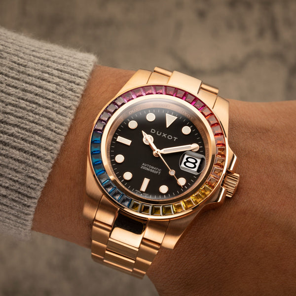 Duxot Atlantica Rainbow Diver Automatic Limited Edition Rainbow Gold