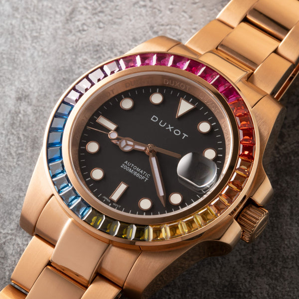 Duxot Atlantica Rainbow Diver Automatic Limited Edition Rainbow Gold