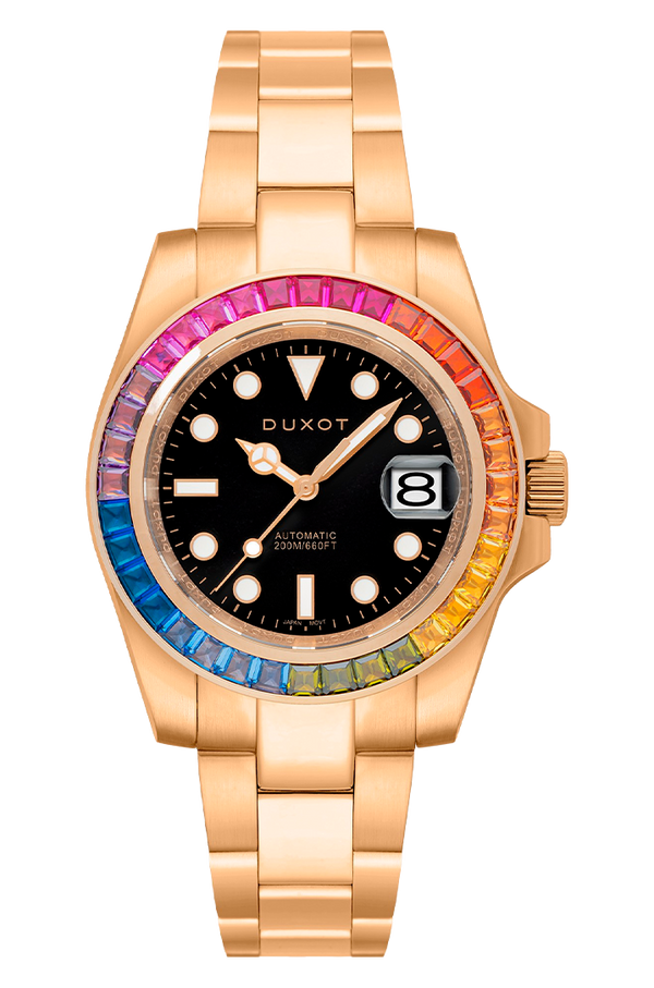duxot Atlantica Rainbow Diver Automatic Limited Edition Rainbow Gold