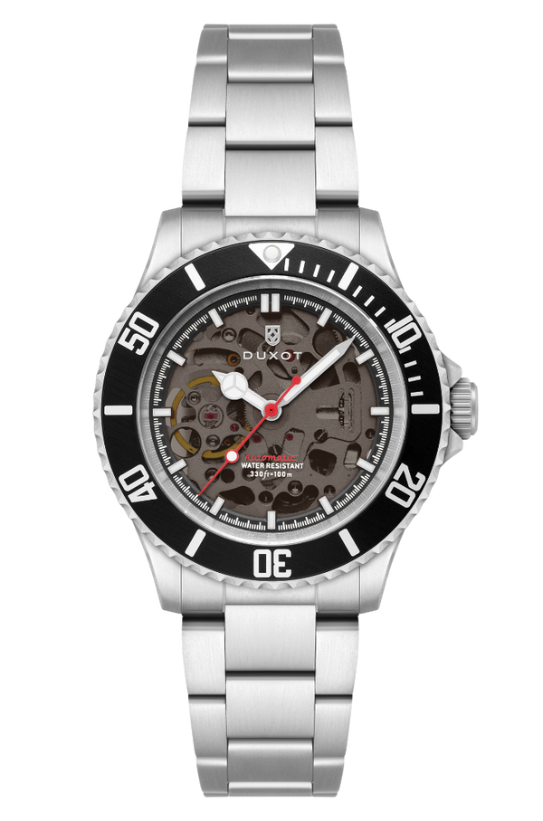 duxot Atlantica Skeleton Diver Automatic Black Steel