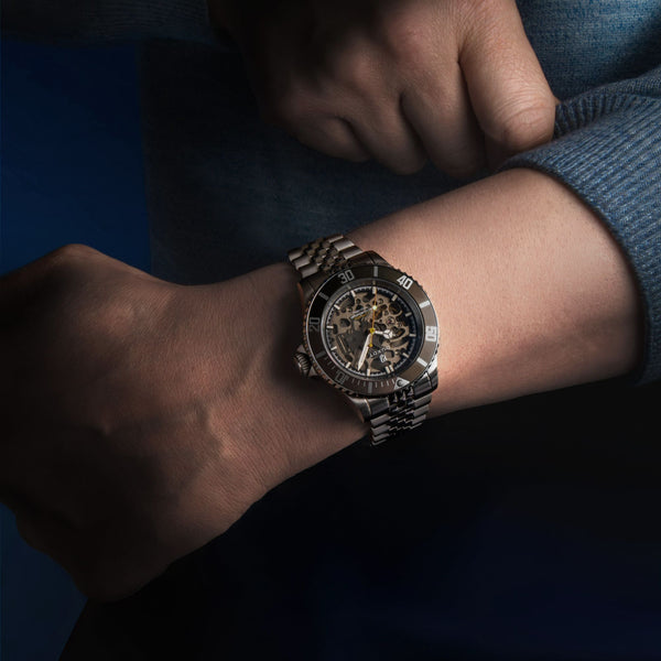 Duxot Atlantica Skeleton Diver Automatic Burnt Almond